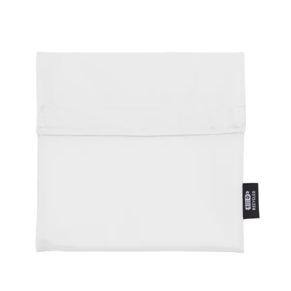 Portasándwich reutilizable de RPET Lombas isotérmico en blanco de poliéster reciclado RPET, vista frontal