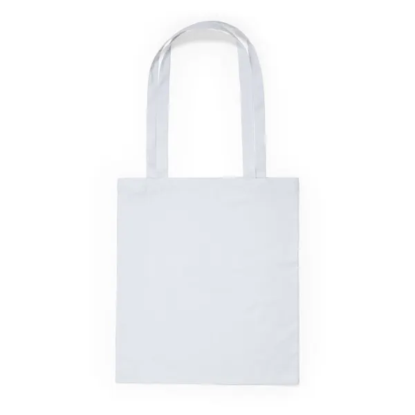Bolsa de algodón Mountain 140 g asas largas en blanco de 100% algodón, 140 g/m², vista frontal