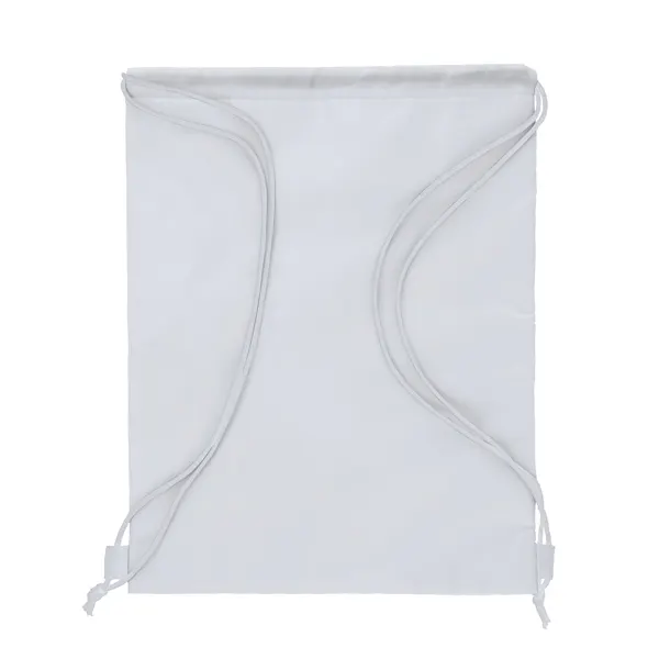 Mochila nevera de cuerdas poliéster Graja 210D en blanco de interior: aluminio isotérmicoExterior:, vista frontal