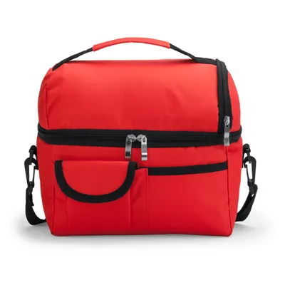 Nevera de poliéster Grulla 600D con bandolera acolchada personalizable