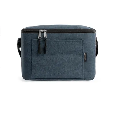 Nevera de RPET Bismar con bolsillo frontal y cinta personalizable