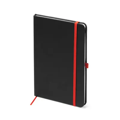 Libreta A5 tapa rígida PU y soporte bolígrafo Piana personalizable
