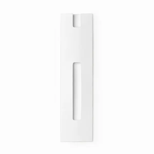 Funda de cartón Burton con ventana para bolígrafo en blanco de cartón, vista frontal