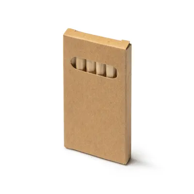 Set Amazonia 6 lápices de madera en caja de cartón personalizable