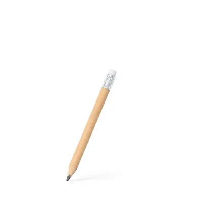 Mini lápiz de madera Mata con goma personalizable
