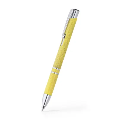 Bolígrafo fibra de trigo plateado jumbo personalizable