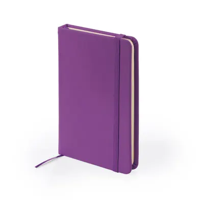 Libreta A5 tapa rígida polipiel, hojas lisas Alba personalizable