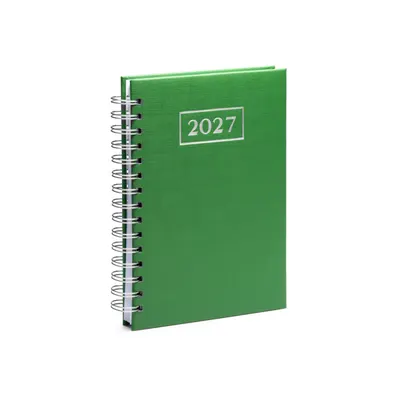 Agenda A5 anillas PU acolchada día por página personalizable