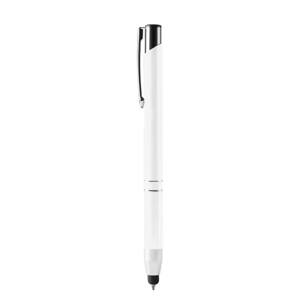 Bolígrafo de aluminio Kruger puntero táctil carga jumbo en blanco de aluminio, vista frontal