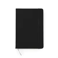 Libreta A5 tapa rígida polipiel, hojas rayadas Ardak de polipiel, vista lateral