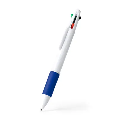 Bolígrafo 4 tintas ABS empuñadura suave personalizable