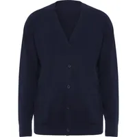 Chaqueta de punto fino Explorer con botones de 50% viscosa / 28% poliéster / 22% poliamida, vista lateral