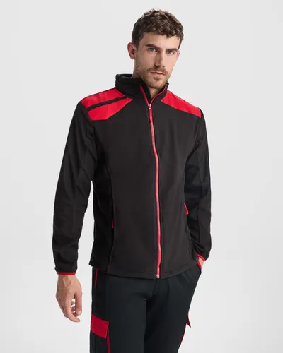 Chaqueta polar de trabajo hombros contraste 220 g personalizable