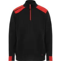 Sudadera de trabajo media cremallera Maverick 280 g de 50% algodón / 50% poliéster, felpa perchada, vista lateral