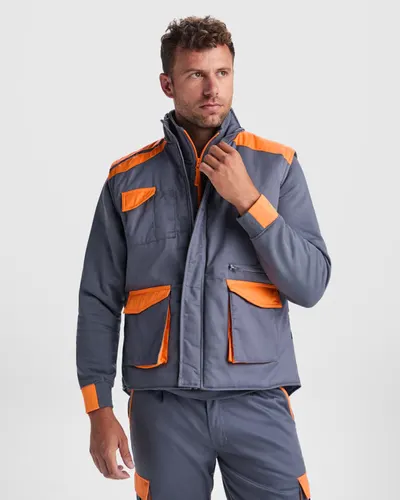 Chaqueta de trabajo acolchada multibolsillos personalizable