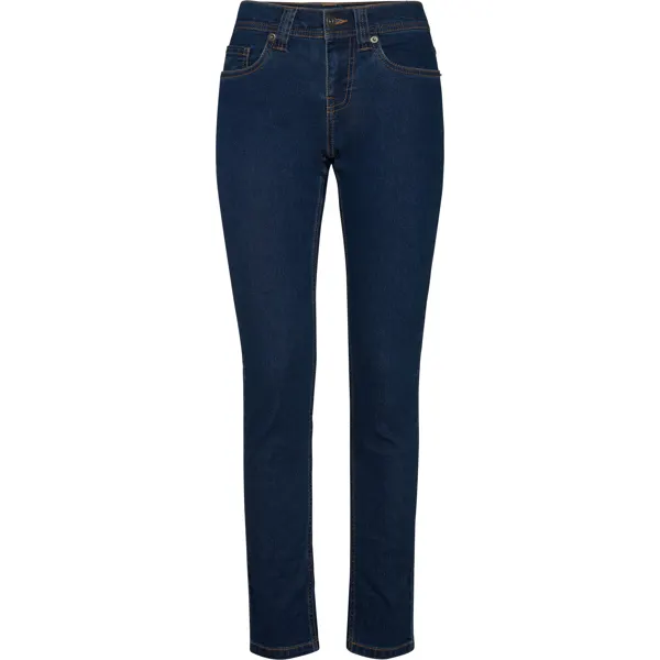 Pantalón vaquero corte regular Brock 370 g mujer en vaquero de 78% algodón / 20% poliéster / 2% elastano, vista frontal