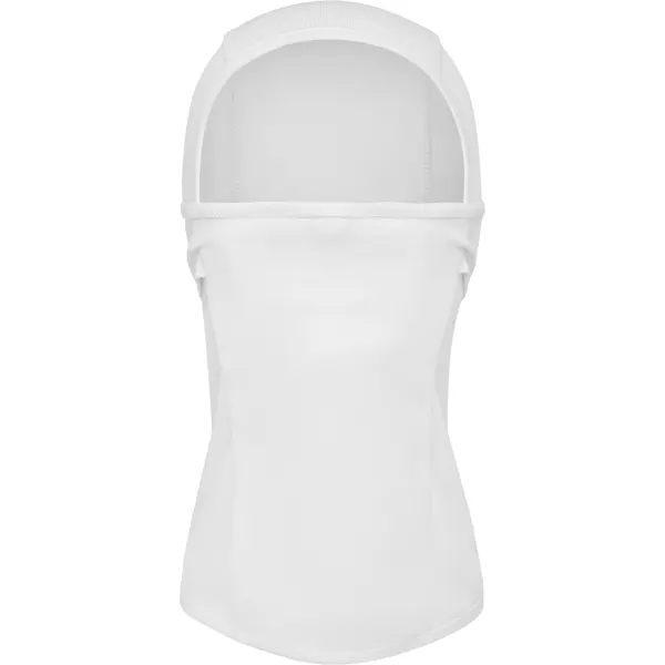 Máscara de tela Darak 170 g transpirable elástica en blanco de 100% poliéster, 170 g/m², vista frontal