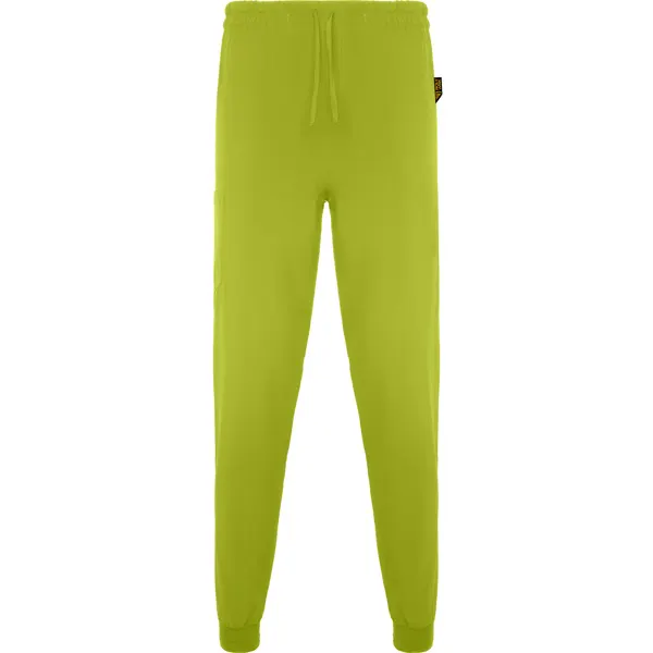 Pantalón sanitario de microfibra Fiber elástico 170 g en pistacho de 94% poliéster / 6% elastano, microfibra 170, vista frontal