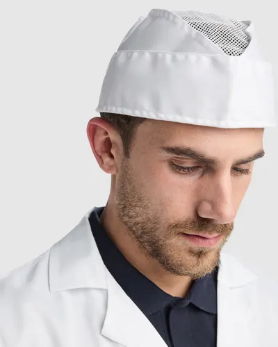 Gorro de cocina Lagasse 195 g con visera plegada unisex personalizable
