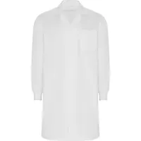 Bata laboratorio botones ocultos Mederi 195 g unisex de 80% poliéster / 20% algodón, sarga de 195, vista lateral