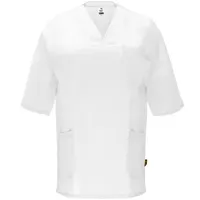 Casaca sanitaria sarga Panacea 160 g unisex de 65% poliéster / 35% algodón sarga, 160 g/m², vista lateral