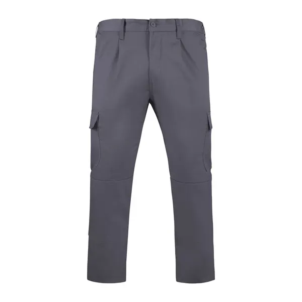 Pantalón de trabajo multibolsillos Daily 240 g en plomo de 65% poliéster / 35% algodón, 240 g/m², vista frontal