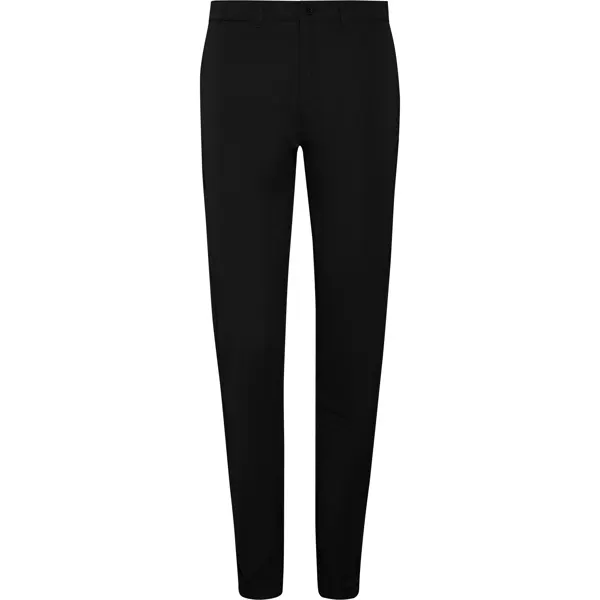 Pantalón chino de poliéster Beverly 200 g mujer en negro de 70% poliéster / 30% elastomultiéster, 200, vista frontal
