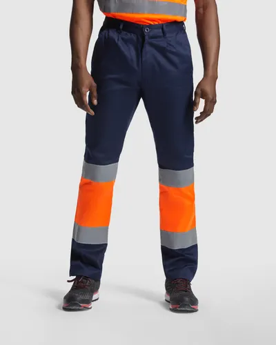 Pantalón alta visibilidad bicolor bolsillos 200 g personalizable