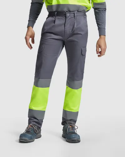 Pantalón alta visibilidad bicolor bolsillos 240 g personalizable