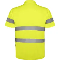 Polo alta visibilidad de piqué Polaris 170 g manga corta de 100% poliéster piqué, 170 g/m², detalle 1