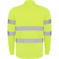 Polo alta visibilidad de piqué Polaris 170 g manga larga de 100% poliéster piqué, 170 g/m², detalle 1