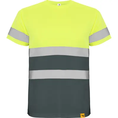 Camiseta alta visibilidad transpirable Delta 130 g personalizable