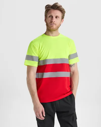 Camiseta alta visibilidad transpirable Delta 130 g personalizable