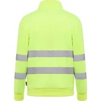 Sudadera alta visibilidad media cremallera Spica 280 g de 100% poliéster, felpa perchada, 280 g/m², detalle 1