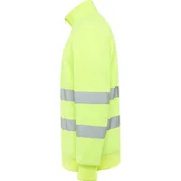 Sudadera alta visibilidad media cremallera Spica 280 g de 100% poliéster, felpa perchada, 280 g/m², detalle 2