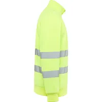 Sudadera alta visibilidad media cremallera Spica 280 g de 100% poliéster, felpa perchada, 280 g/m², detalle 3