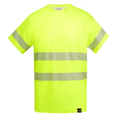 Camiseta alta visibilidad de algodón poliéster Tauri 170 g personalizable