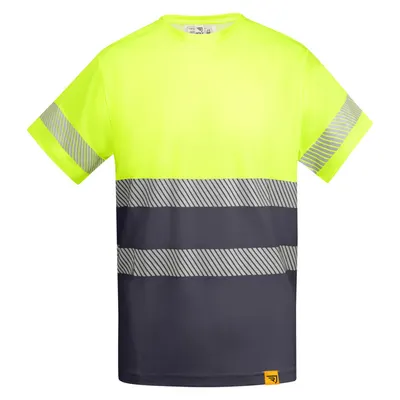 Camiseta alta visibilidad de algodón poliéster Tauri 170 g personalizable