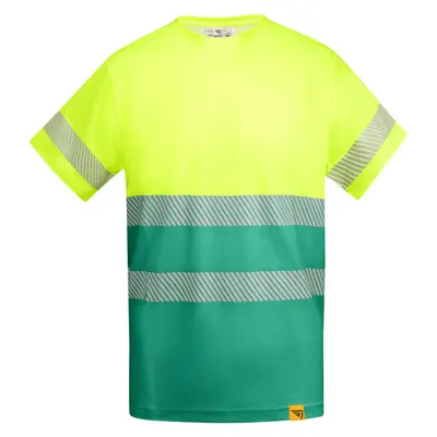 Camiseta alta visibilidad de algodón poliéster Tauri 170 g personalizable