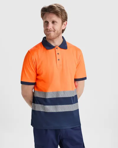 Polo alta visibilidad de algodón y poliéster Atrio 170 g personalizable
