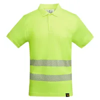 Polo alta visibilidad de algodón y poliéster Atrio 170 g de 55% algodón y 45% poliéster, 170 g/m², vista lateral