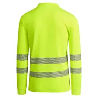 Polo alta visibilidad de algodón Atrio LS manga larga 170 g de 55% algodón y 45% poliéster, 170 g/m², detalle 1