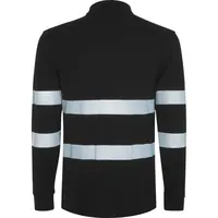 Polo alta visibilidad antipilling manga larga Foran 220 g de 60% algodón 40% poliéster piqué, 220 g/m², detalle 1