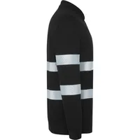 Polo alta visibilidad antipilling manga larga Foran 220 g de 60% algodón 40% poliéster piqué, 220 g/m², detalle 3