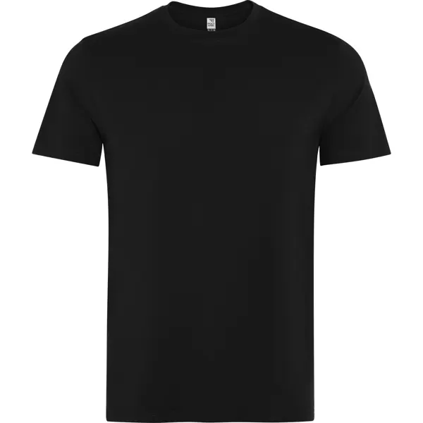 Camiseta de trabajo algodón y poliéster Kutta 180 g en negro de 60% algodón, 40% poliéster, 180 g/m², vista frontal