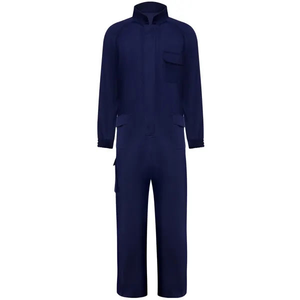 Buzo ignífugo de trabajo sarga Blazer 360 g en marino de 98% algodón / 2% fibra de carbono, sarga, 360, vista frontal