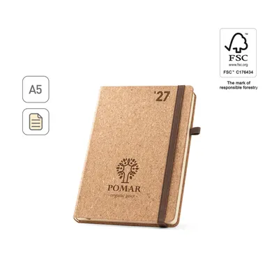 Agenda A5 corcho diaria personalizable