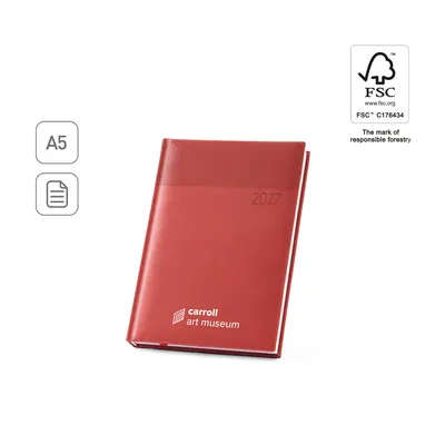 Agenda A5 PU estampada diaria personalizable