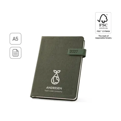 Agenda A5 de rPET Andresen diaria personalizable