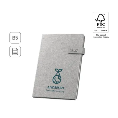 Agenda B5 de rPET Andresen semanal personalizable